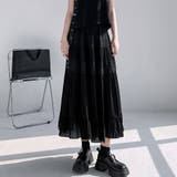 プリーツスカートロング黒 無地スカート ひざ下 | shoppinggo | 詳細画像14 