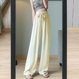 ベージュ | 夏服 ワイドパンツ サマーパンツ | shoppinggo