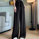 ブラック | 夏服 ワイドパンツ サマーパンツ | shoppinggo