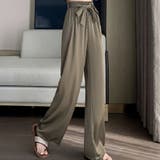 キャメル | 夏服 ワイドパンツ サマーパンツ | shoppinggo