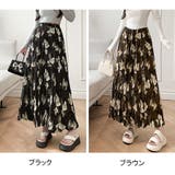 ロングスカート 花柄 フレアスカート | shoppinggo | 詳細画像2