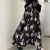 ロングスカート 花柄 フレアスカート | shoppinggo | 詳細画像9