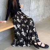 ロングスカート 花柄 フレアスカート | shoppinggo | 詳細画像11
