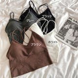 背中あき キャミソール ショート丈 | shoppinggo | 詳細画像2