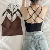 背中あき キャミソール ショート丈 | shoppinggo | 詳細画像3