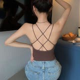 背中あき キャミソール ショート丈 | shoppinggo | 詳細画像8