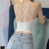 背中あき キャミソール ショート丈 | shoppinggo | 詳細画像11