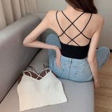 背中あき キャミソール ショート丈 | shoppinggo | 詳細画像13