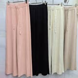 ニットパンツ リブニット ワイドパンツ | shoppinggo | 詳細画像3 