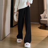 ニットパンツ リブニット ワイドパンツ | shoppinggo | 詳細画像15 