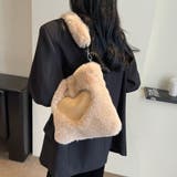 ファーバッグ ハート ミニトートバッグ | shoppinggo | 詳細画像5