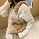 ファーバッグ ハート ミニトートバッグ | shoppinggo | 詳細画像6