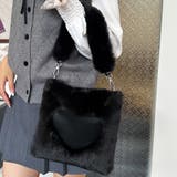 ファーバッグ ハート ミニトートバッグ | shoppinggo | 詳細画像10