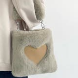 ファーバッグ ハート ミニトートバッグ | shoppinggo | 詳細画像16