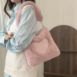 ファーバッグ ハート ミニトートバッグ | shoppinggo | 詳細画像19