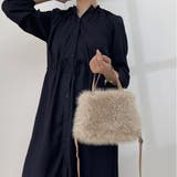 ベージュ | ファーバッグ ふわふわ ミニショルダーバッグ | shoppinggo