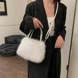 ホワイト | ファーバッグ ふわふわ ミニショルダーバッグ | shoppinggo