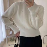 パール付きニット セーター リブ編み | shoppinggo | 詳細画像10 