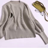 パール付きニット セーター リブ編み | shoppinggo | 詳細画像11 