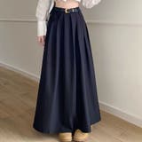 ロングスカート Aラインスカート タックスカート | shoppinggo | 詳細画像7