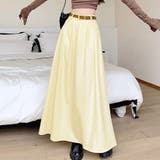 ロングスカート Aラインスカート タックスカート | shoppinggo | 詳細画像14