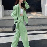 ジャケット＆ワイドパンツ 2点セット スーツ | shoppinggo | 詳細画像12 