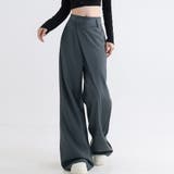 ワイドパンツ タック入り ロング丈 | shoppinggo | 詳細画像3 