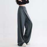 ワイドパンツ タック入り ロング丈 | shoppinggo | 詳細画像5 