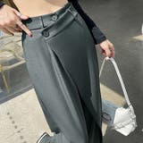 ワイドパンツ タック入り ロング丈 | shoppinggo | 詳細画像6 