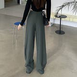 ワイドパンツ タック入り ロング丈 | shoppinggo | 詳細画像10 