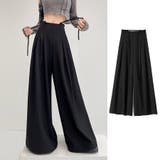 ワイドパンツ タック入り ロング丈 | shoppinggo | 詳細画像7 