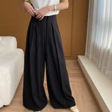 ワイドパンツ タック入り ロング丈 | shoppinggo | 詳細画像9 