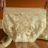 ライトイエロー | レースショーツ 花柄 セクシー | shoppinggo