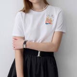ホワイト03 | Tシャツ レディース ゆるT | shoppinggo