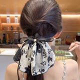 ホワイト | ヘアゴム リボンシュシュ 高級感 | shoppinggo