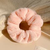 ピンク | ヘアゴム シュシュ フワフワ | shoppinggo