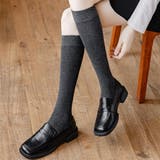グレー | ハイソックス 靴下 冷え取り靴下 | shoppinggo