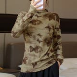 キャメル | トップス シンプル 長袖tシャツ | shoppinggo