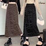 ロングスカート ハイウエストマキシ丈 Aラインスカート | shoppinggo | 詳細画像1 