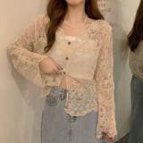 サマーカーディガン 花柄刺繡 透かし編み | shoppinggo | 詳細画像10 