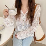 サマーカーディガン 花柄刺繡 透かし編み | shoppinggo | 詳細画像16 