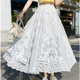 ホワイト | レース スカート レディース | shoppinggo