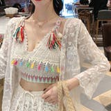 総レースカーディガン 花柄 レディース | shoppinggo | 詳細画像9 