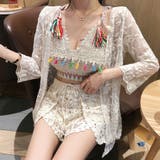 総レースカーディガン 花柄 レディース | shoppinggo | 詳細画像10 