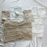 透かし編みメッシュニット スクエアネック サマーニット | shoppinggo | 詳細画像3 