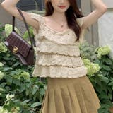 透かし編みメッシュニット スクエアネック サマーニット | shoppinggo | 詳細画像4 