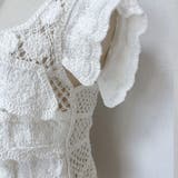 透かし編みメッシュニット スクエアネック サマーニット | shoppinggo | 詳細画像18 