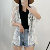 総レースカーディガン 花柄 レディース | shoppinggo | 詳細画像12