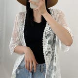 総レースカーディガン 花柄 レディース | shoppinggo | 詳細画像13