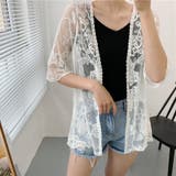 総レースカーディガン 花柄 レディース | shoppinggo | 詳細画像14